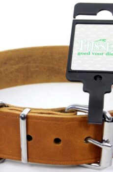 Halsband Vetleer Cognac breed