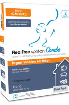Flea Free Spot On Combo Hond 40-60kg 2 pipetten